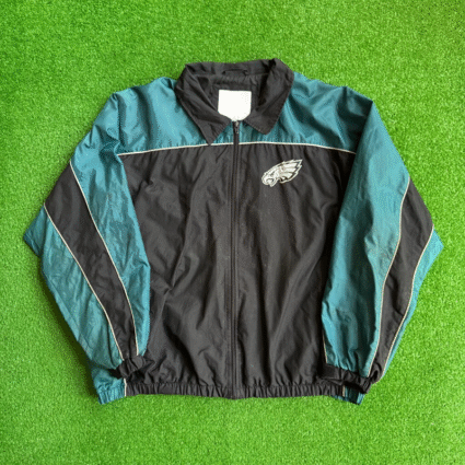 00s Philadelphia Eagles Team NFL Windbreaker Jacket