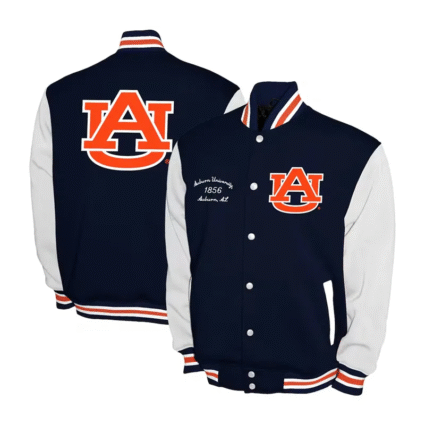Auburn Tigers Navy and White Varsity Fleece Jackets