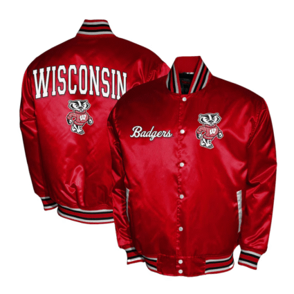 Franchise Club Wisconsin Badgers Satin Jackets