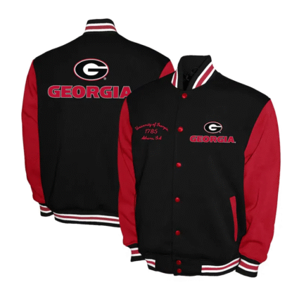 Georgia Bulldogs Red and Black Varsity Fleece Jackets