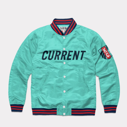 KC Current Teal Letterman Jacket
