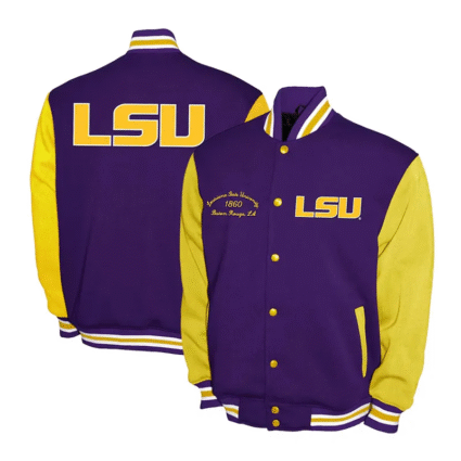 LSU Tigers Purple and Gold Varsity Fleece Jackets