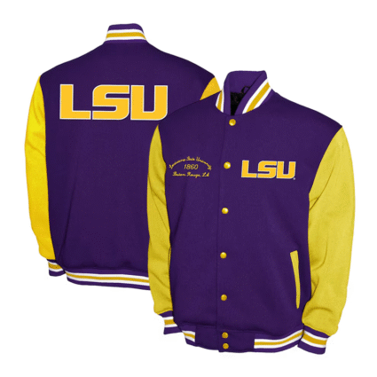 LSU Tigers Purple and Gold Varsity Fleece Jackets