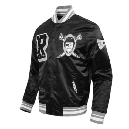 Las Vegas Raiders Best of Classics Rib Satin Jacket