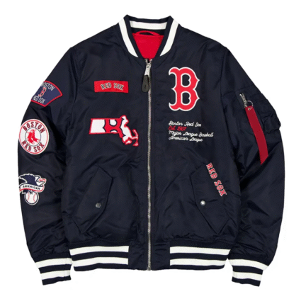 MLB Boston Red Sox Navy Bomber Jacket