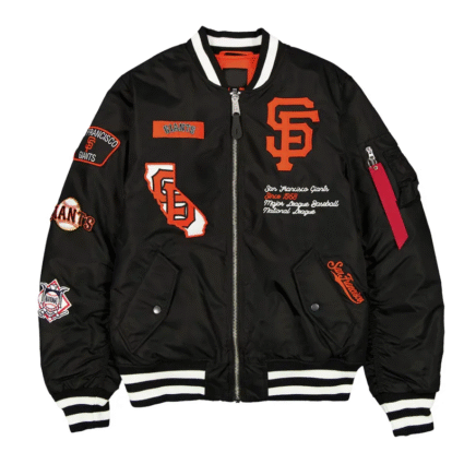 MLB San Francisco Giants Black Bomber Jacket