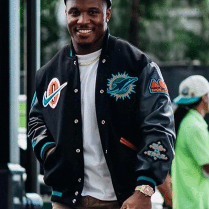 Malik Washington Rivalries Miami Dolphins Varsity Jacket