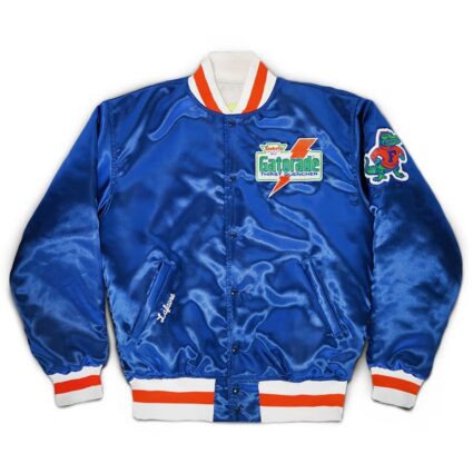 Men's Lafavre x Gatorade Royal Florida Gators Born in the Swamp Full-Snap Satin Jacket