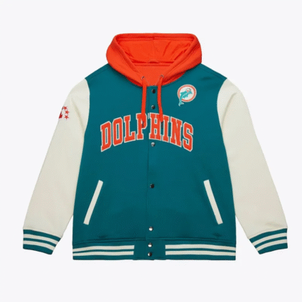 Miami Dolphins Sideline Varsity Fleece Jacket