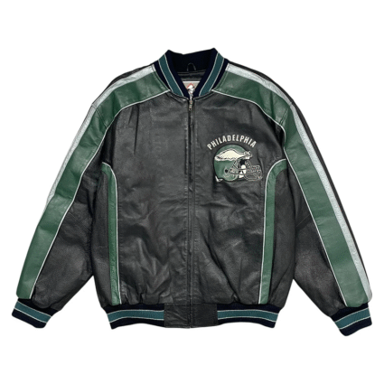 NFL Philadelphia Eagles Leather Bomber Jacket