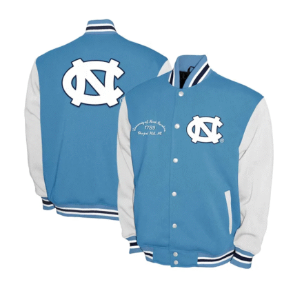North Carolina Tar Heels Blue and White Varsity Fleece Jackets