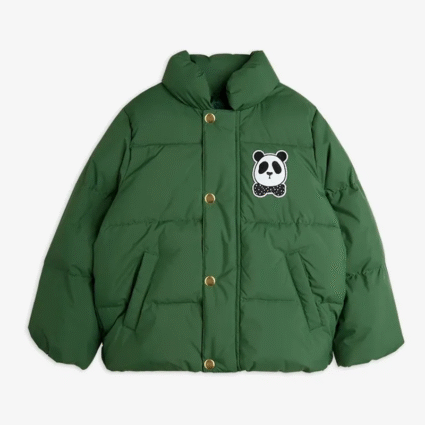 Panda Green Puffer Jacket