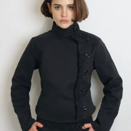 Vintage Fencing Frill Jacket For Womens