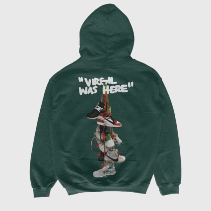 Virgil Was Here Fleece Pullover Hoodie