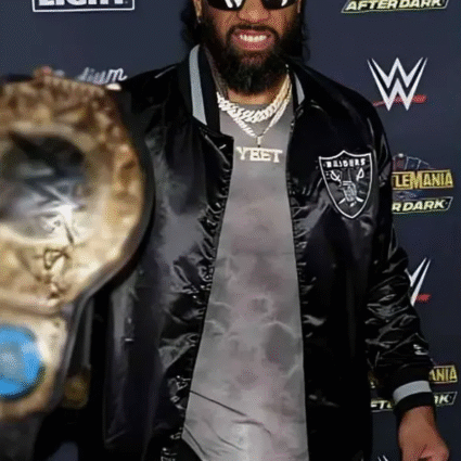 WWE Championship Jey Uso Las Vegas Raiders Jacket