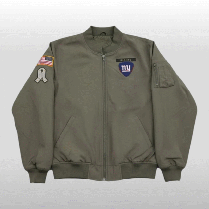 2025 Cam Skattebo New York Giants Salute To Service Jacket