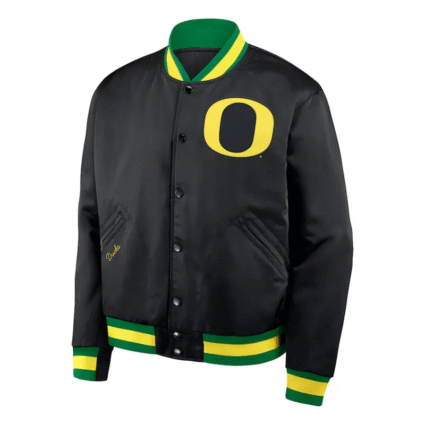 Black NCAA Oregon Ducks Legacy Bomber Jacket