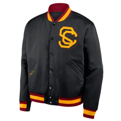 Black NCAA USC Trojans Legacy Bomber Jacket