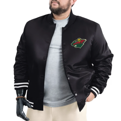 Black NHL Minnesota Wild Adaptive Bold Logo Jacket