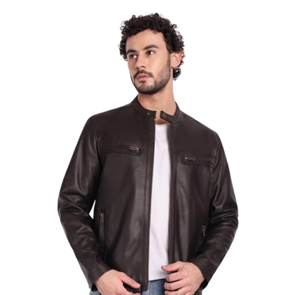 Darks Brown Leather Jacket