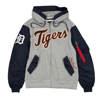 Detroit Tigers Bomber Hoodie Jacket