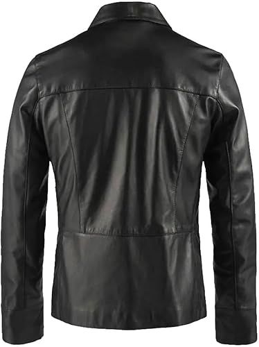 Men's Four Pocket Genuine Leather Jacket - Image 2