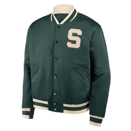 Green NCAA Michigan State Spartans Legacy Bomber Jacket