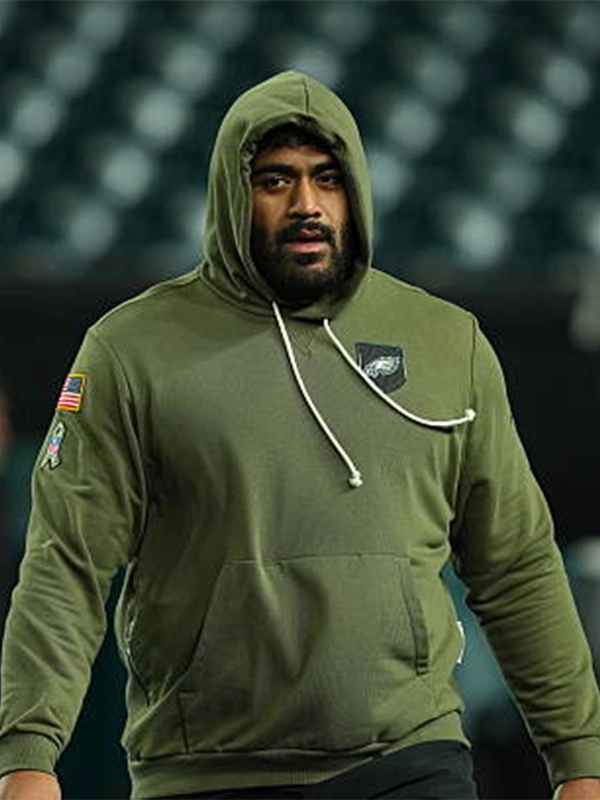 Jordan Mailata Philadelphia Eagles 2025 Salute To Service Hoodie - Image 5