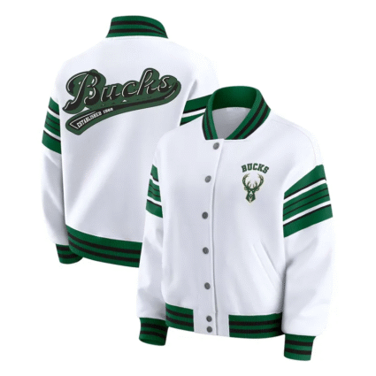 Milwaukee Bucks Snaps Fronts Fleece Jacket