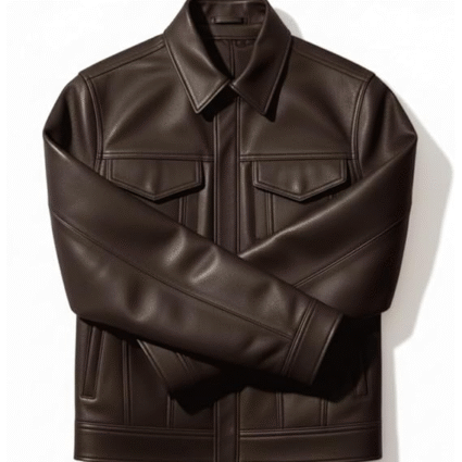 Minimalist Design Leather Jacket