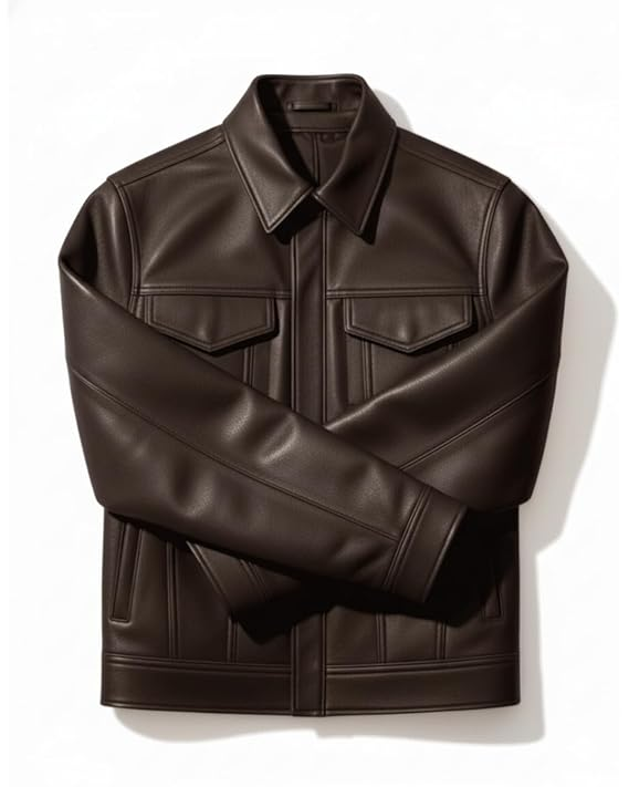 Minimalist Design Leather Jacket