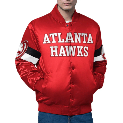 NBA Starter Atlanta Hawks Triple Option Jacket