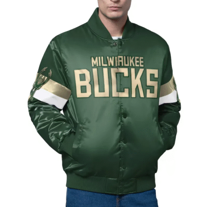 NBA Starter Milwaukee Bucks Triple Option Jacket