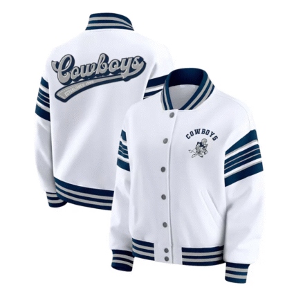 NFL White Dallass Cowboys Fleece Jacket