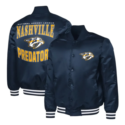 Navy NHL Nashville Predators Adaptive Bold Logo Jackets