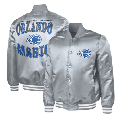 Orlando Magic Adaptive Bold Logo Varsity Satin Jackets