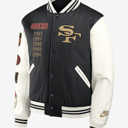 San Francisco 49ers Rivalries Collection Varsity Jacket