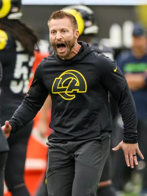 Sean McVay Rams Rivalries Sideline Hoodie T-Shirt - Image 3