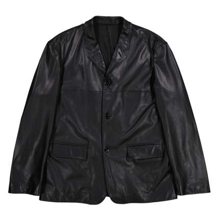 Single Breasted Leather Jacket