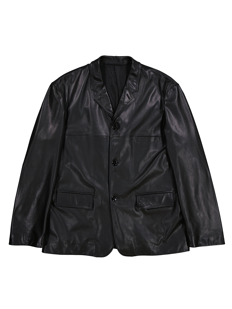 Single Breasted Leather Jacket