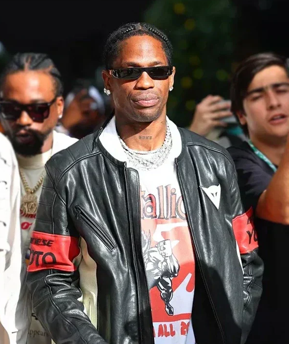 2025 F1 Miami GP Travis Scott Leather Jacket - Image 6