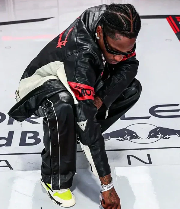 2025 F1 Miami GP Travis Scott Leather Jacket - Image 5
