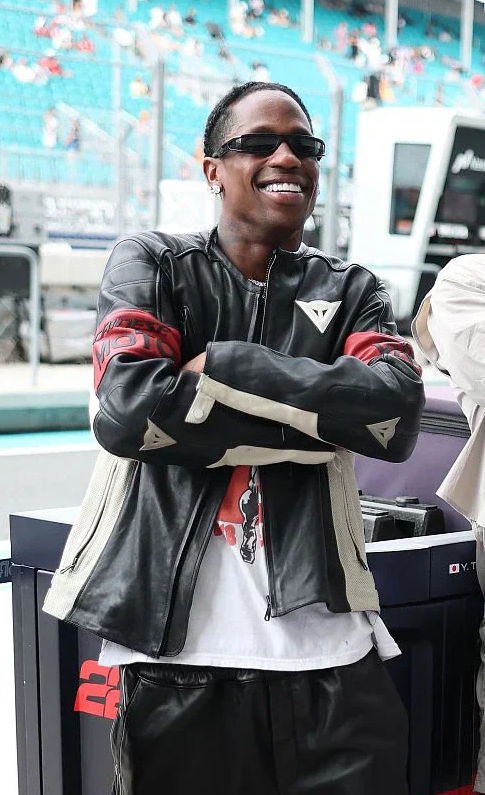 2025 F1 Miami GP Travis Scott Leather Jacket - Image 4