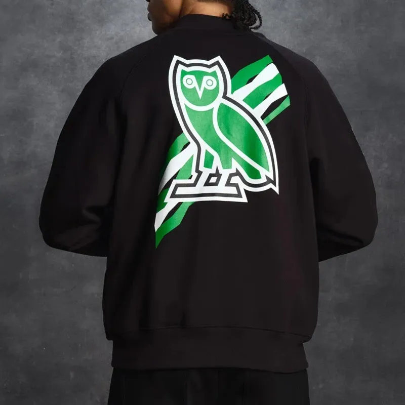 Boston Celtics OVO Black Fleece Jacket - Image 5