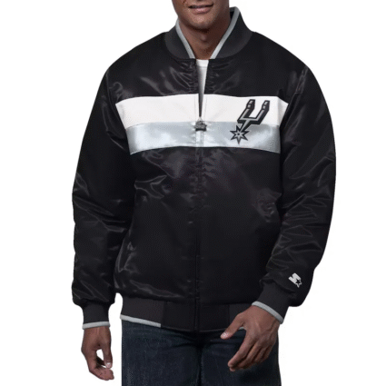 Black Starter San Antonio Spurs The Ambassador Jacket