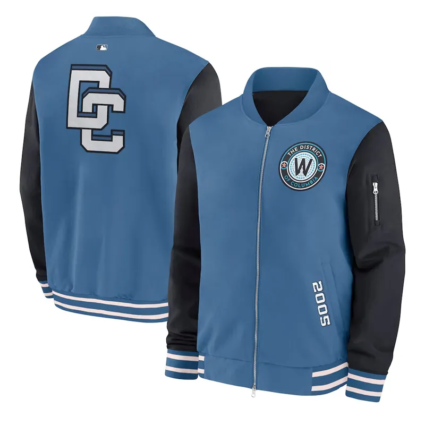 Blue City Connect Washington Nationals Dugout Bomber Jackets