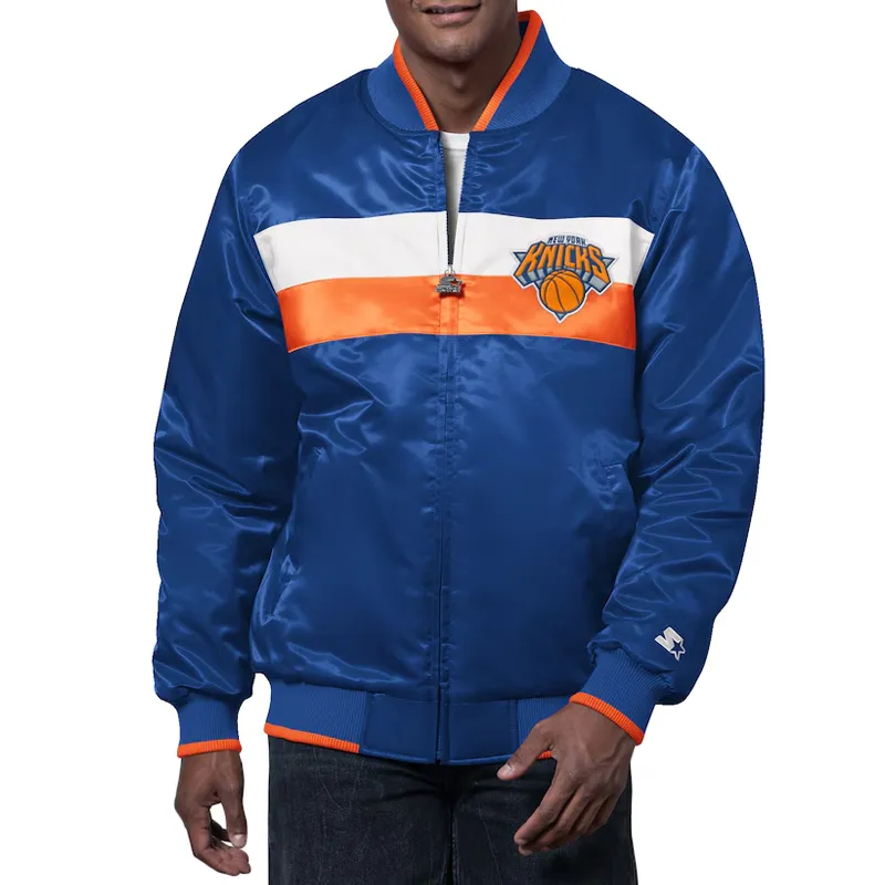 Blue Starter New York Knicks The Ambassador Jacket