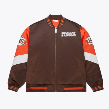 Brown NFL Cleveland Browns Throw It Back Jacket