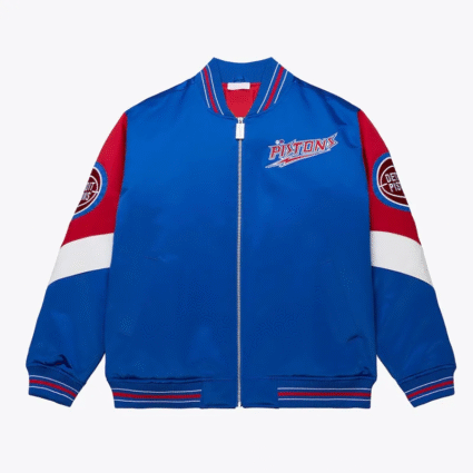 Bue NBA Detroit Pistons Throw It Back Jacket