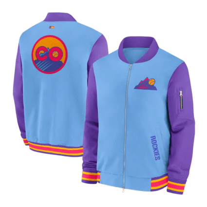 Colorado Rockies City Connect Dugout Bomber Jackets